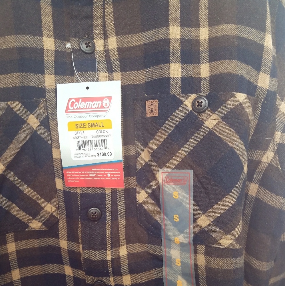 Coleman Men's Sherpa Lined Flannel Shirt Jacket - Picture 2 of 6